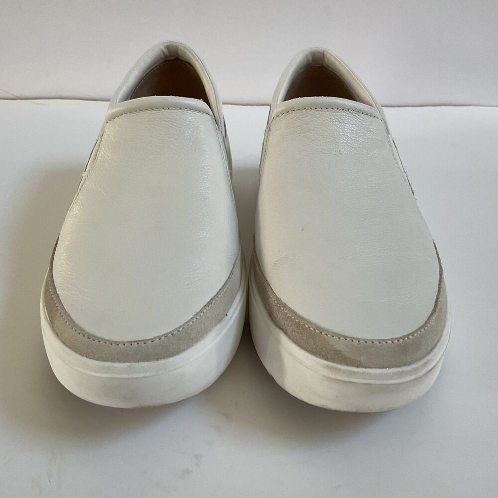 Vionic Kearny White Leather Platform Slip-on Sneaker Women's 9 Gorpcore Comfort - Picture 8 of 9